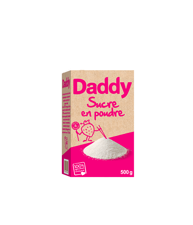 Sucre en poudre, sucre glace, sucre à confitures… Découvrez tous les produits Daddy