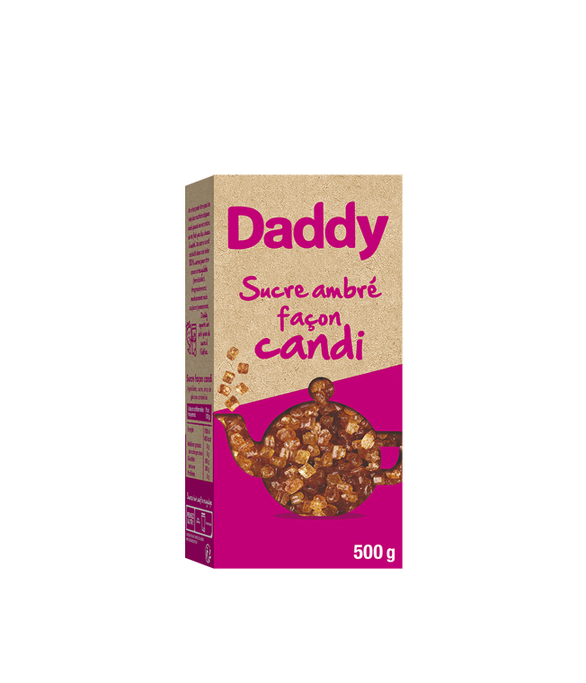 Sucre en poudre DADDY : la boite de 100 bûchettes - 500 g à Prix