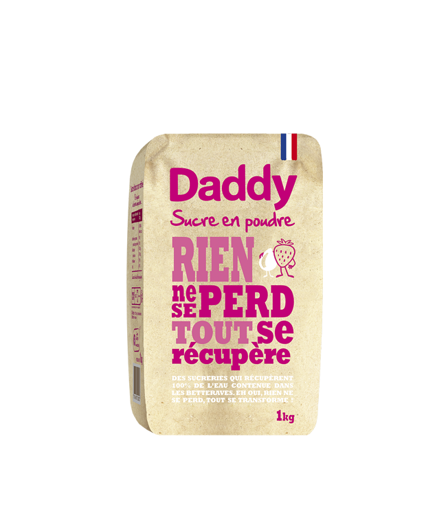 Sucre de canne cassonade 1kg DADDY - Kibo